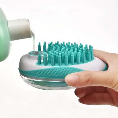 Dog Bath Brush Comb Silicone Pet SPA Shampoo Massage Brush Shower Hair Removal Comb For Dogs Cats Pet Cleaning Grooming Tool