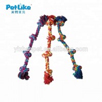 Factory Sale Pets 4 Knots cotton rope chew toy