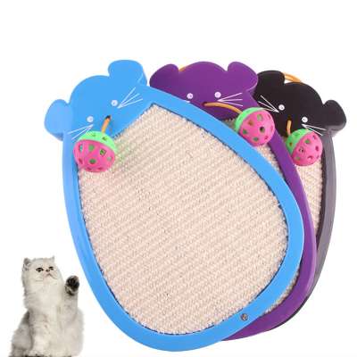 Durable Mouse-Type Ball Sisal Cat Scratch Board Wear-Resistant Cat Clawing Springboard Cat Toy Scratching With Bell