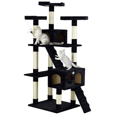 natural paradise plastic cat scratching tree pet furniture scratcher parts bed tower condo