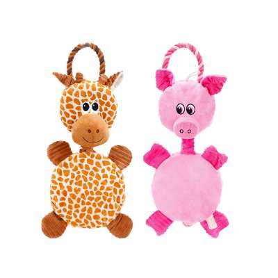 High Quality Wholesale Giraffe Floppy Stuffed Pet Squeaky Dog Cat Toy Dog Plush Stuffed Pet Toys