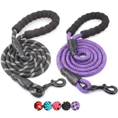 Strong Dog Leash with Comfortable Padded Handle and Highly Reflective Threads Dog Leashes for Medium and Large Dogs