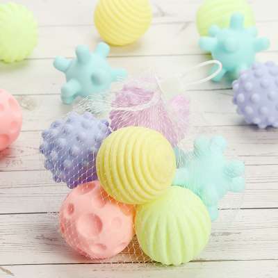 Pet Puppy Toy Ball Soft Dog Sound Ball Toy Combination 6 Piece Set