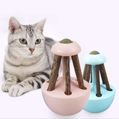 Silvervine Catnip Ball Tumbler Automatic Funny Cat Chewing Bite Toy Self-Healing Cat Artifact